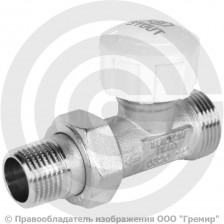 Клапан термостатический прямой Ду 15-20 (1/2"-3/4") Ру-10 НР (НАР) под евроконус SVT STOUT