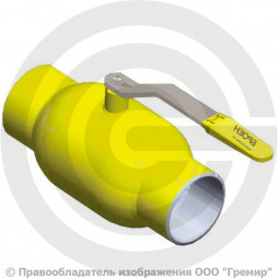 Кран газ стальной под приварку Ду-25 Ру-16 L=150мм Broen Ballomax 11с10фт КШГ 70.002.025