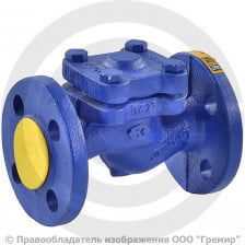 Клапан обратный подъемный чугунный фланцевый Ду-25 Ру-16 (Т<300°С) 287A Zetkama