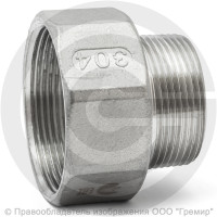 Футорка обратная нержавеющая AISI 304 Ду 50-40 (2"-1 1/2") Футорка обратная нержавеющая AISI 304 Ду 50-40 (2"-1 1/2")