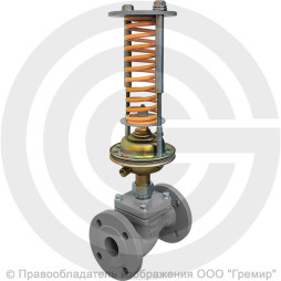 Регулятор давления прямого действия НЗ "до себя" чугунный фланцевый Ду-65 Ру-16 Kvy=63м3/ч 0,05-0,3 МПа Энерготехномаш УРРД-НЗ-РД