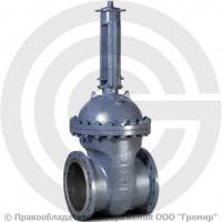 Задвижка стальная фланцевая с редуктором Ду-600 Ру-16 (Т<425°С) 30с541нж