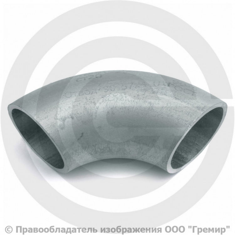 Отвод 133х3,5 (Ду-125) оцинкованный 90 градусов ГОСТ 17375 | Гремир