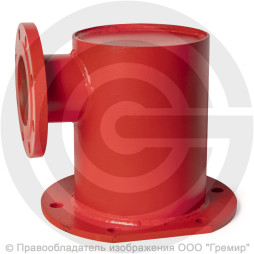 Подставка пожарная односторонняя фланцевая ППОФ стальная Ду-350 Ру-16 КЗСД