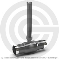Кран стальной под приварку с удлиненным штоком Ду-50 Ру-40 L=1500мм LD КШ.Ц.П. 050.040.Н/П