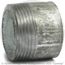 Резьба стальная оцинкованная L=38мм Ду-32 (1 1/4") КАЗ