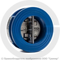 Клапан обратный двухстворчатый чугунный межфланцевый Ду-40 Ру-16 (Т<110°С) ств чугун CB3448N Tecofi