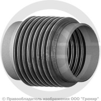 Компенсатор сильфонный осевой многослойный с кожухом и внутренним экраном Ду-65 Ру-16 L=240мм под приварку патрубки сталь КСО Hortum