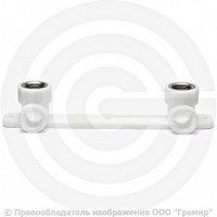 Планка PP-R монтажная белая ВР (ВН) Дн 25-3/4" VALFEX