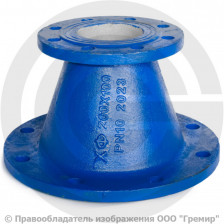 Переход фланцевый ХФ Ду 300-200 (L=300) ВЧШГ с ЦПП цинк+AL ГОСТ ISO 2531-2012