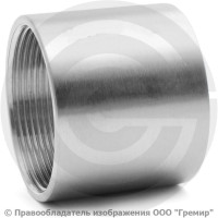 Муфта нержавеющая AISI 316 равнопроходная Ду-32 (1 1/4") Муфта нержавеющая AISI 316 равнопроходная Ду-32 (1 1/4")