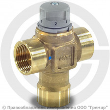 Клапан смесительный термостатический седельный Ду-15 (1/2") Ру-10 ВР (ВН) Kvs=1.5м3/ч (Т<60°С) Icma