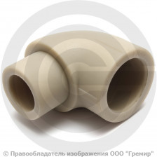 Угольник PP-R серый внутренняя-наружная пайка Дн 20 45гр Wavin Ekoplastik