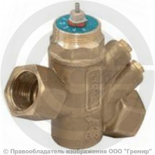 Клапан балансировочный комбинированный латунный муфтовый Ду-25 Ру-25 ВР (ВН) Kvs=1.1 м3/ч без дренажа R206AM Giacomini