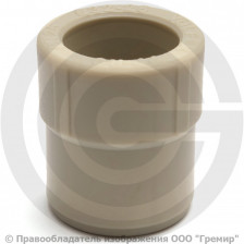 Муфта PP-R редукционная серая внутренняя-наружная пайка Дн 90-63 Pro Aqua
