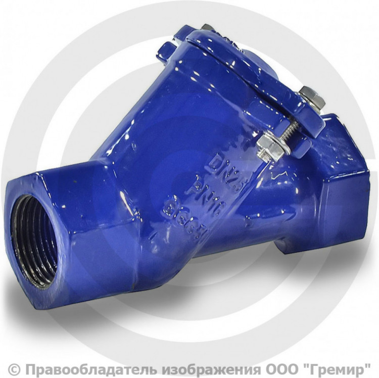 Клапан обратный шаровый муфтовый Ду-65 (2 1/2") Ру-16 ВР шар сталь+NBR ...