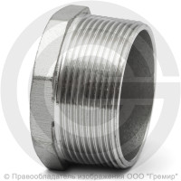 Заглушка нержавеющая AISI 304 6-ти гранная НР (НАР) Ду-50 (2")