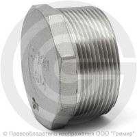Заглушка нержавеющая AISI 304 6-ти гранная НР (НАР) Ду-65 (2 1/2")