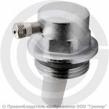 Воздухоотводчик автоматический латунный Ду-25 (1") Ру-10 НР (НАР) угловой правый для радиатора Icma 716