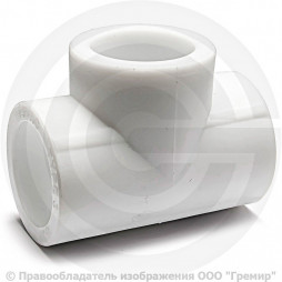 Тройник PP-R белый Дн 25 PRO VALFEX