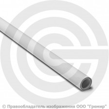 Труба PP-R белая армированная фольгой Дн 50х9,1 Pn-20 SDR5 (Т<95°С) L=2м Pro Aqua