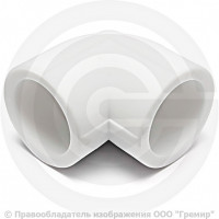 Угольник PP-R белый Дн 25 90гр Pro Aqua