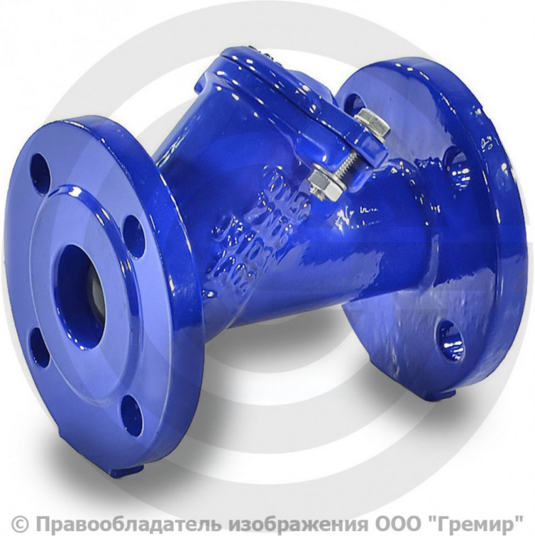 Клапан обратный шаровый фланцевый Ду-125 Ру-16 шар сталь+NBR 400D ...