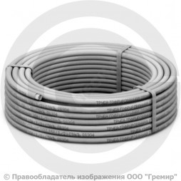 Труба гофрированная нержавеющая в белой оболочке SS304 20A Ру-15 отожженная бухта 30м STAHLMANN