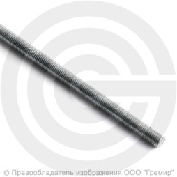 Шпилька стальная оцинкованная М16х1000 усиленная Роскреп