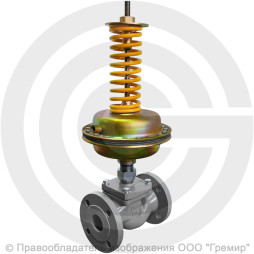 Регулятор перепада давления прямого действия НО чугунный фланцевый Ду-32 Ру-16 Kvy=16м3/ч 0,1-0,6 МПа Энерготехномаш УРРД-НО-РПД