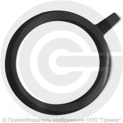 Прокладка фланцевая резиновая ТМКЩ Ду-600 Ру-10 (728х620х3) 3 мм с ушком исп.А ГОСТ 15180-86