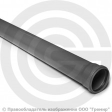 Труба НПВХ (ПВХ) канализационная серая Дн 110х3,2 безнапорная L=3м в/к ТУ 6-19-307-86 Агригазполимер