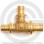 Тройник бронзовый переходной для PE-X труб Дн 25-16-20 RAUTITAN PLATINUM RX Rehau