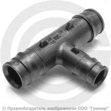 Тройник PPSU переходной для PE-X труб Дн 20-20-16 РОС
