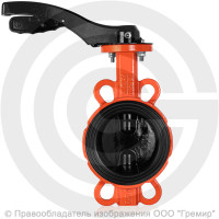 Затвор дисковый поворотный межфланцевый с рукояткой Ду-150 Ру-16 EPDM с чугунным диском Helver VBS-111 Затвор дисковый поворотный межфланцевый с рукояткой Ду-150 Ру-16 EPDM с чугунным диском Helver VBS-111