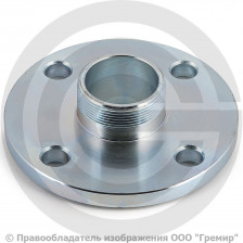 Фланец с резьбовым хвостовиком оцинкованный Ду-80 Ру-16 ГОСТ 12815-80