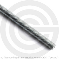 Шпилька стальная оцинкованная М20х2000 усиленная Роскреп Шпилька стальная оцинкованная М20х2000 усиленная Роскреп
