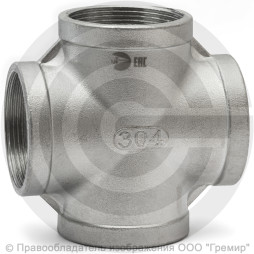 Крестовина нержавеющая AISI 304 Ду-40 (1 1/2")