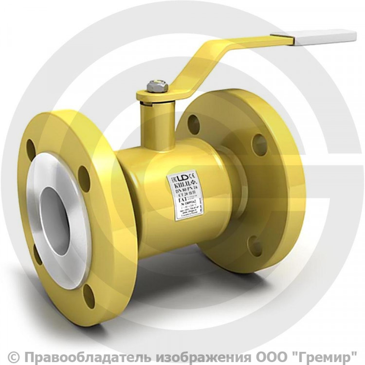 Кран газовый стальной фланцевый Ду-50 Ру-40 LD КШ.Ц.Ф.050.040.Н/П ...